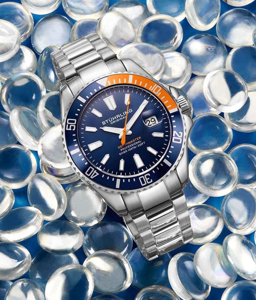 Stührling Depthmaster 3950A Quartz 42mm Diver - Image 66