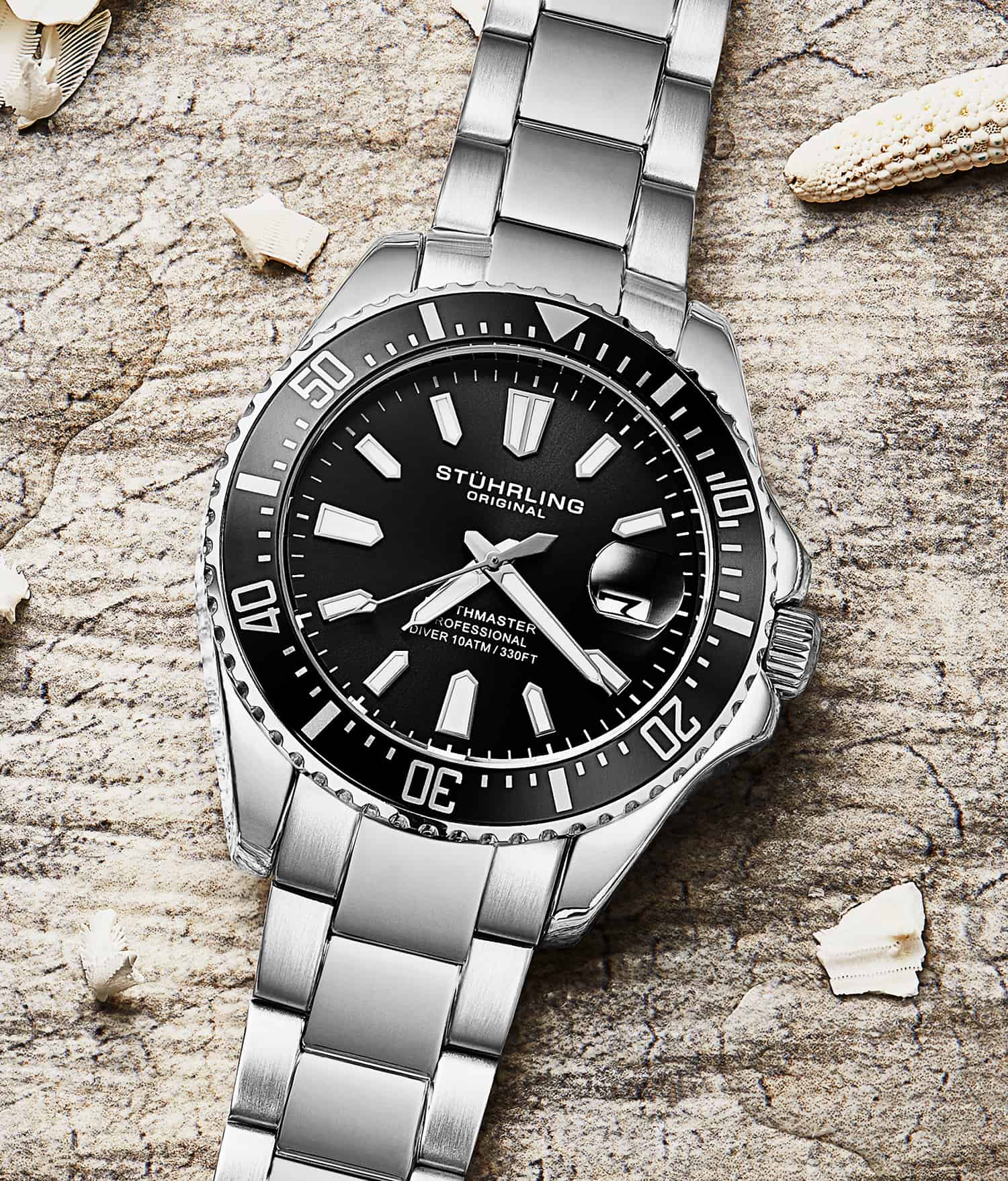 Stührling Depthmaster 3950A Quartz 42mm Diver - Image 7