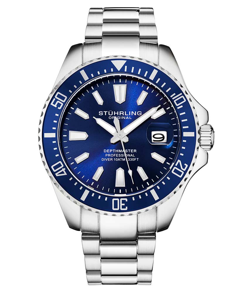 Stührling Depthmaster 3950A Quartz 42mm Diver - Image 9