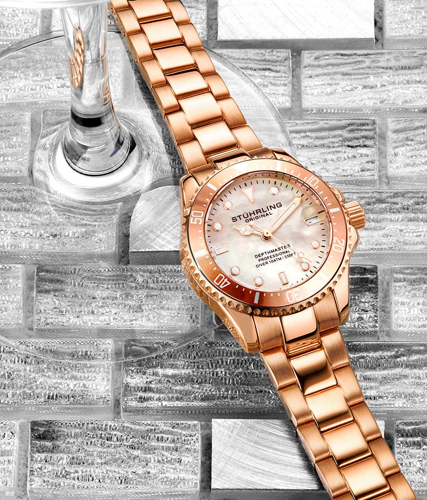 Stührling Depthmaster 3950L Quartz 32mm Fashion - Image 34