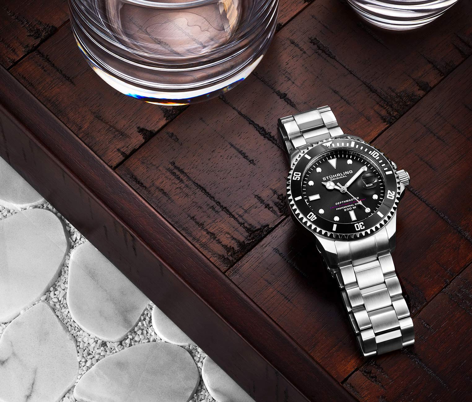 Stührling Swiss Automatic Depthmaster 883 42mm Diver - Image 3