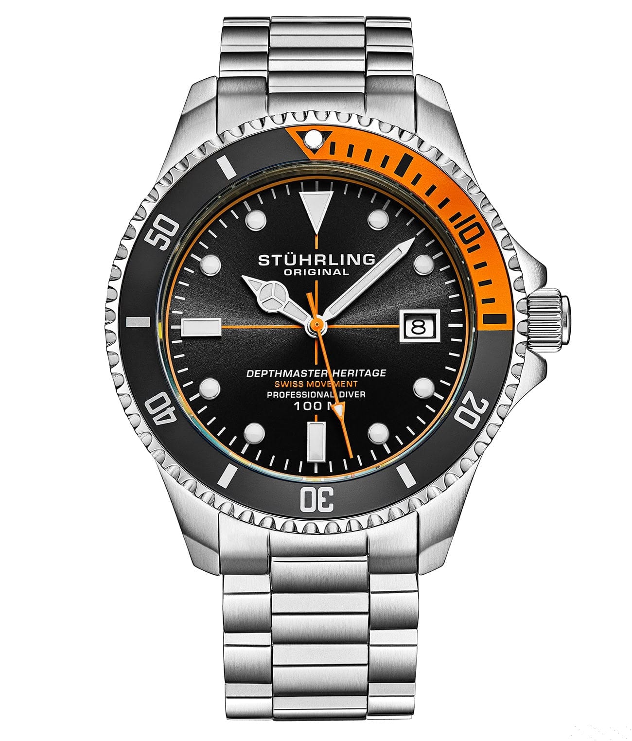Stührling Depthmaster Heritage 4058 Swiss Quartz 42mm