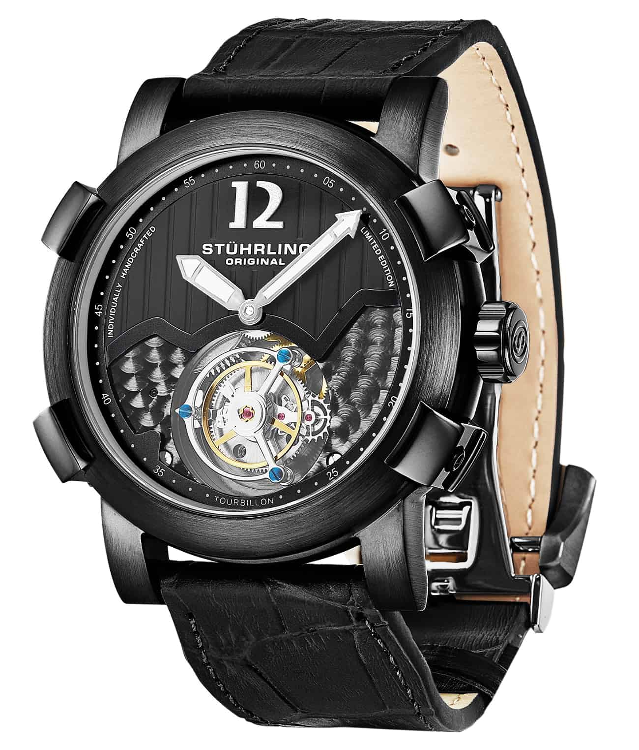 Stührling Devilray Tourbillon 407AL Hand-wind 44mm
