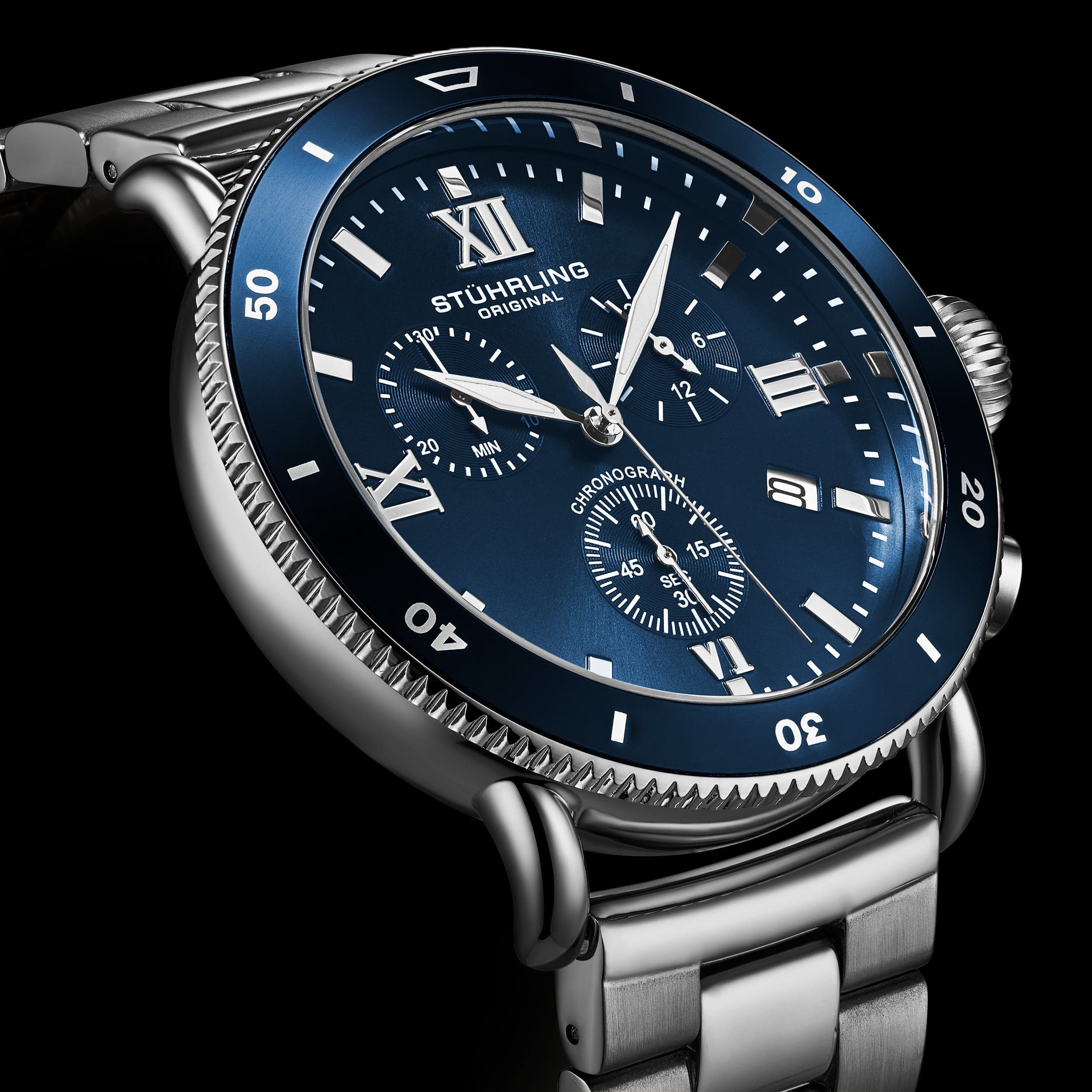 Stührling DualMode 4040 Quartz 48mm Chronograph - Image 7