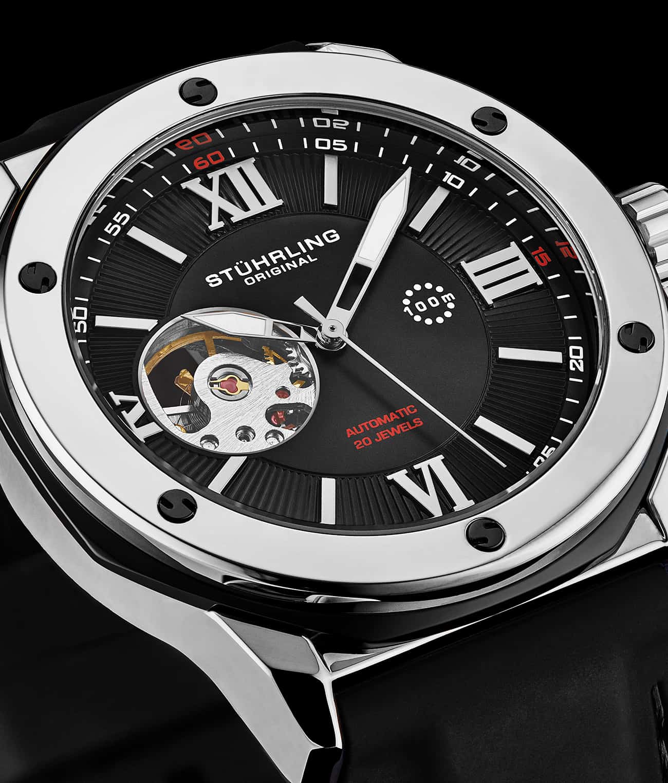 Stührling Edwardian Automatic 4018 44mm Skeleton - Image 9