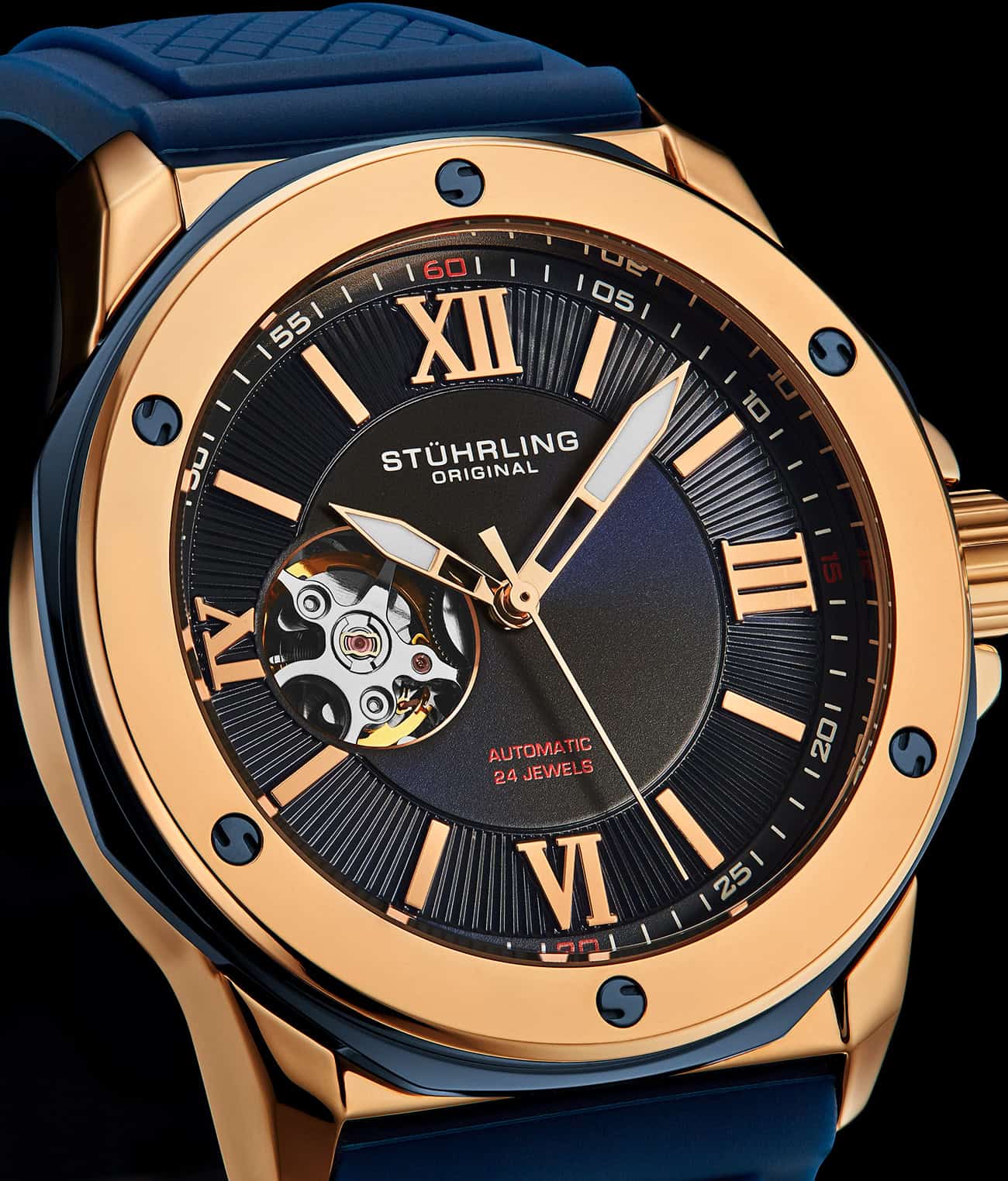 Stührling Edwardian 4056 Automatic 44mm Skeleton - Image 13