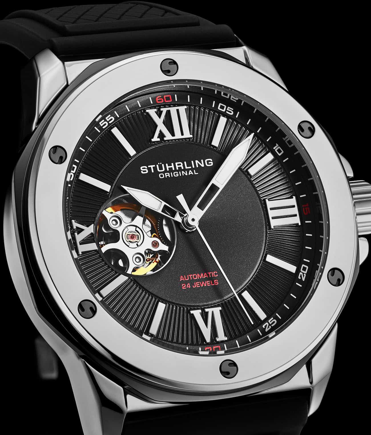 Stührling Edwardian 4056 Automatic 44mm Skeleton - Image 2