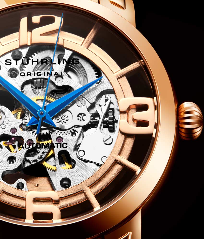 Stührling Elegant Men’s and Women’s Winchester Automatic Set includes a Signature Pen and Stud Earrings - Image 9