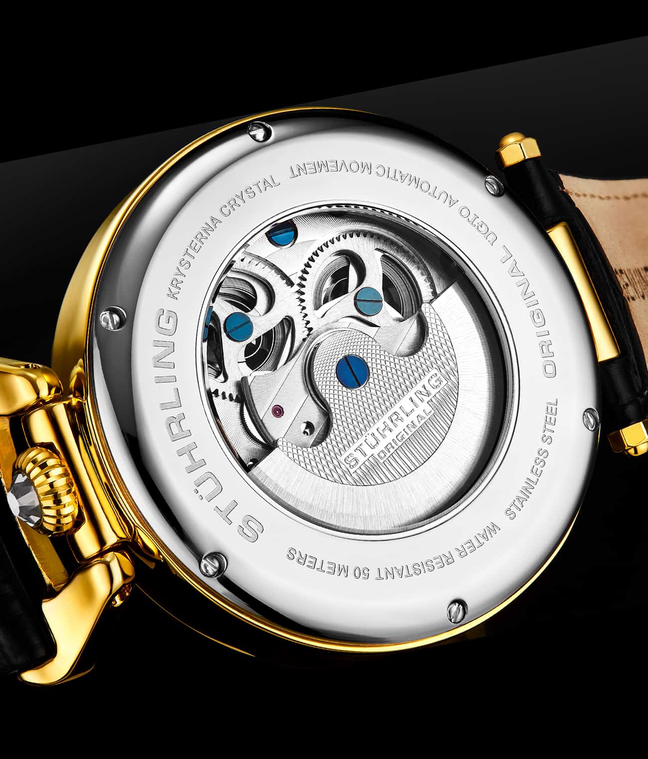 Stührling Emperor’s Grand DT 3920 Automatic 46mm Skeleton - Image 20