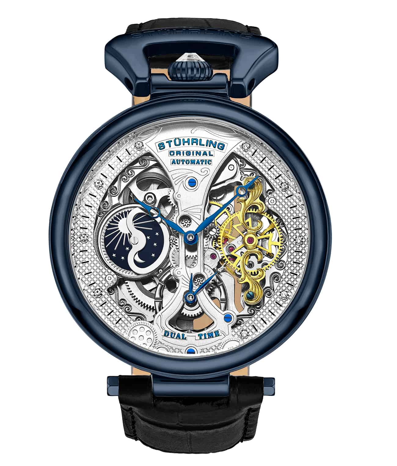 Stührling Emperor’s Grand DT 3920 Automatic 46mm Skeleton - Image 28