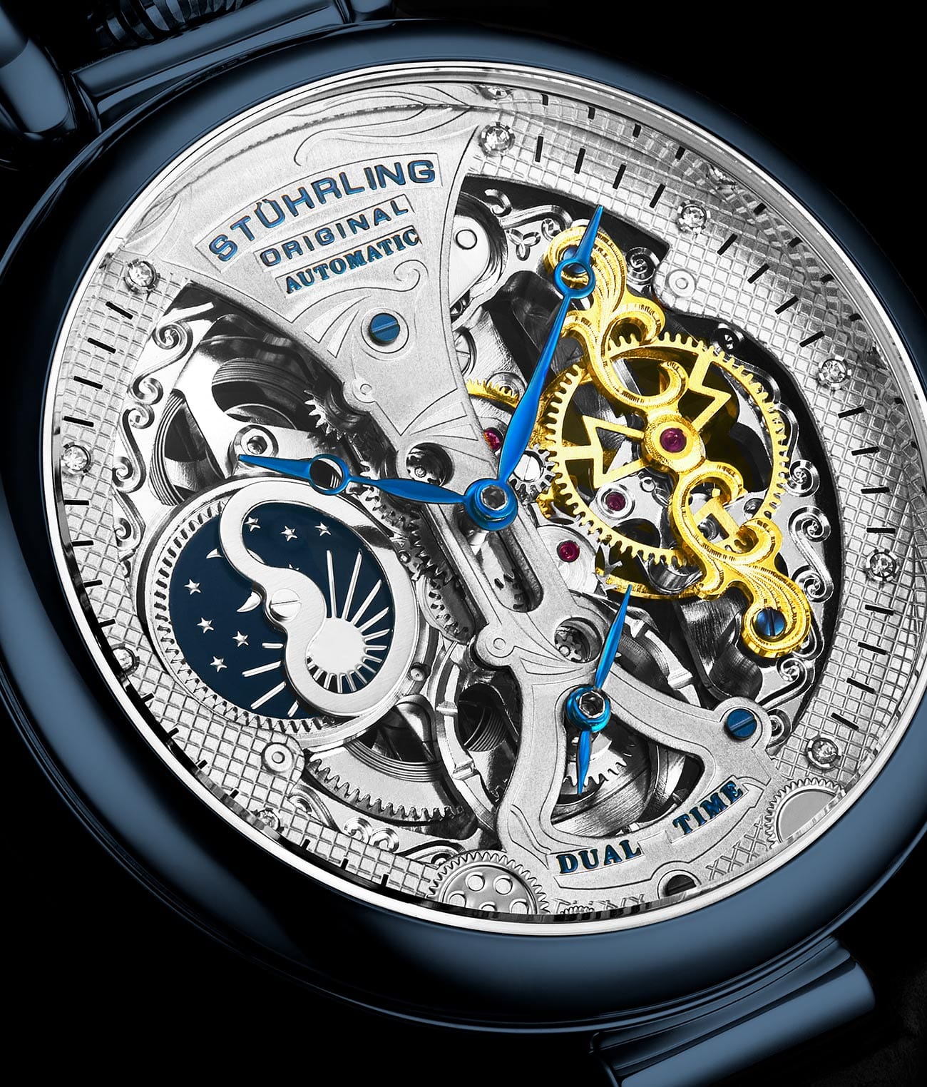 Stührling Emperor’s Grand DT 3920 Automatic 46mm Skeleton - Image 29