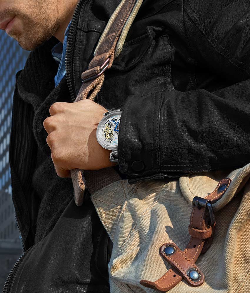 Stührling Emperor’s Grand DT 3920 Automatic 46mm Skeleton - Image 36