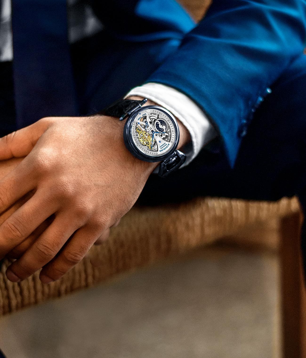 Stührling Emperor’s Grand DT 3920 Automatic 46mm Skeleton - Image 37