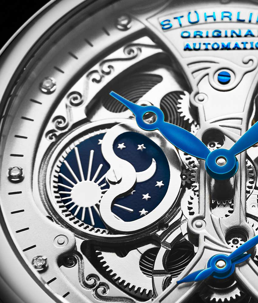 Stührling Emperor's Grand DT 127A2 Automatic 46mm Skeleton - Image 12