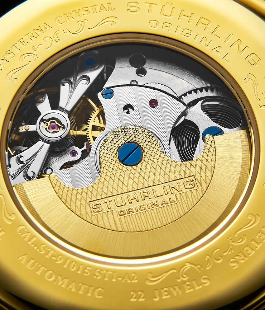 Stührling Emperor's Grand DT 127A2 Automatic 46mm Skeleton - Image 18