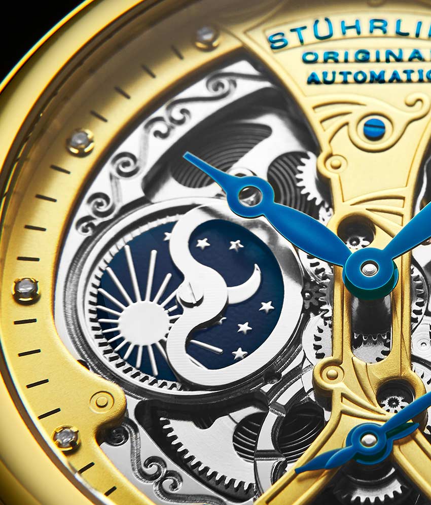 Stührling Emperor's Grand DT 127A2 Automatic 46mm Skeleton - Image 28