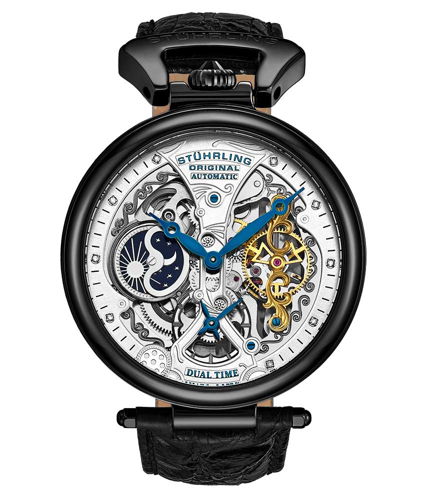 Stührling Emperor's Grand DT 127A2 Automatic 46mm Skeleton - Image 31