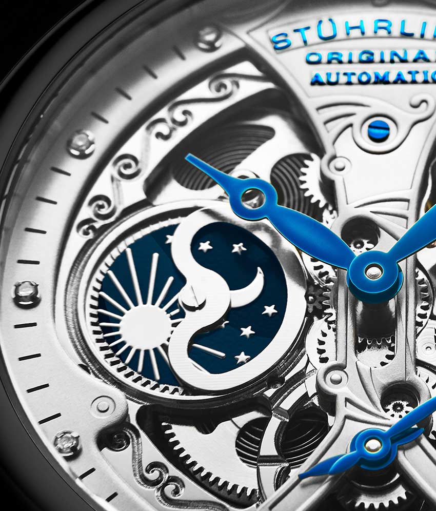Stührling Emperor's Grand DT 127A2 Automatic 46mm Skeleton - Image 43
