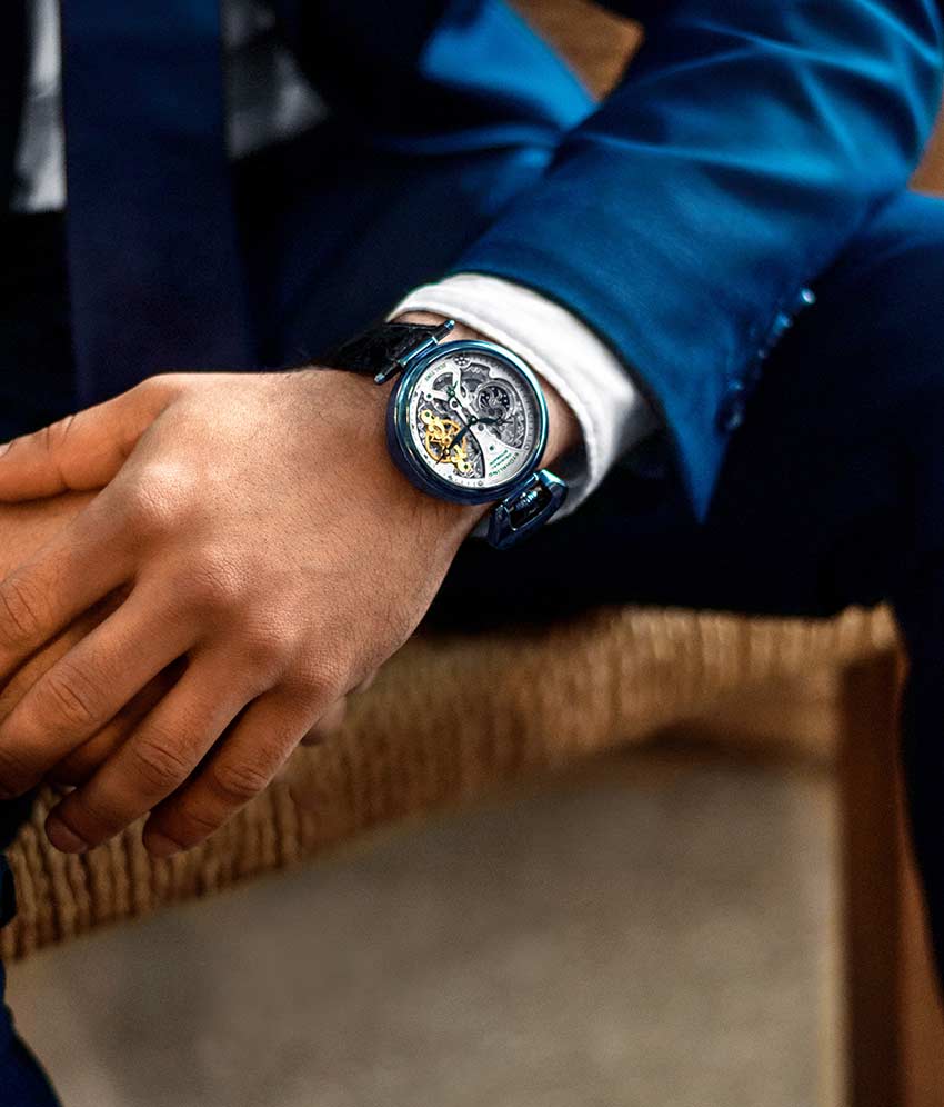Stührling Emperor's Grand DT 127A2 Automatic 46mm Skeleton - Image 48