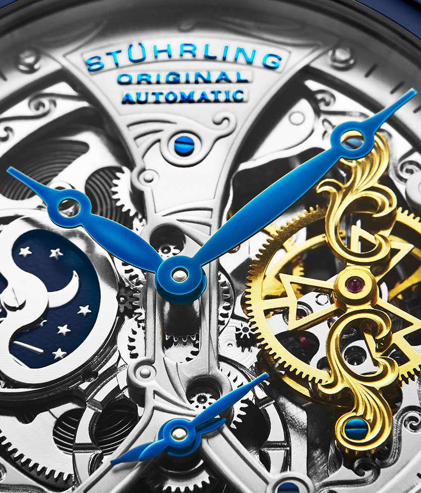 Stührling Emperor's Grand DT 127A2 Automatic 46mm Skeleton - Image 53