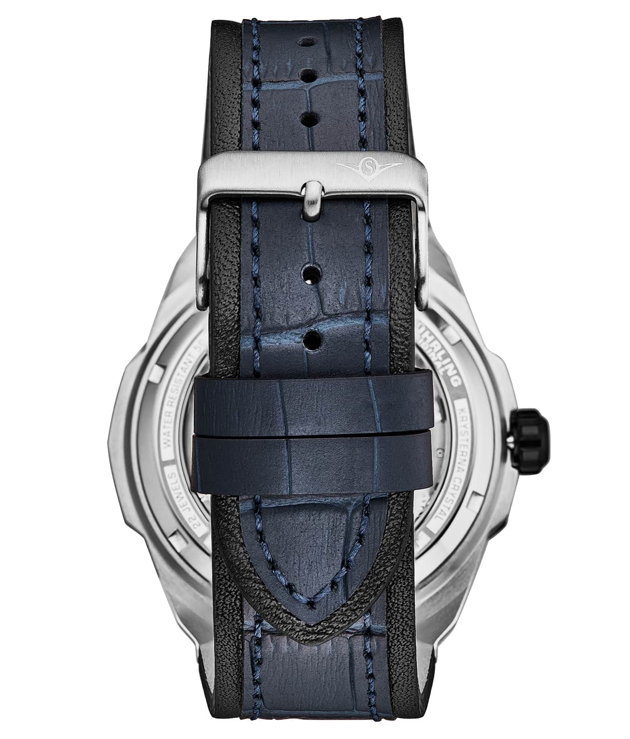 Stührling Dual Time 1012 Automatic Navigator 46mm Skeleton - Image 23