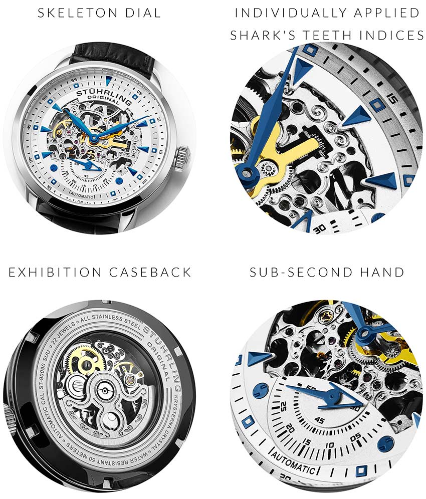 Stührling Executive 133 Automatic 44mm Skeleton - Image 14