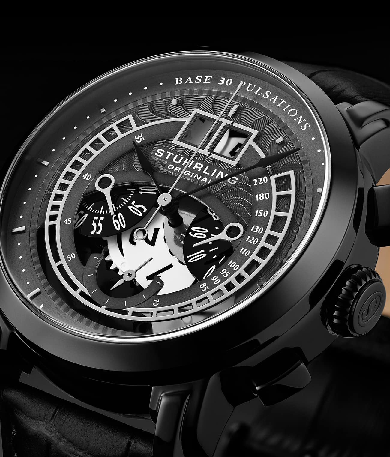 Stührling Fashion Time Quartz Set with Signature Pen and Stud Earring - Image 5
