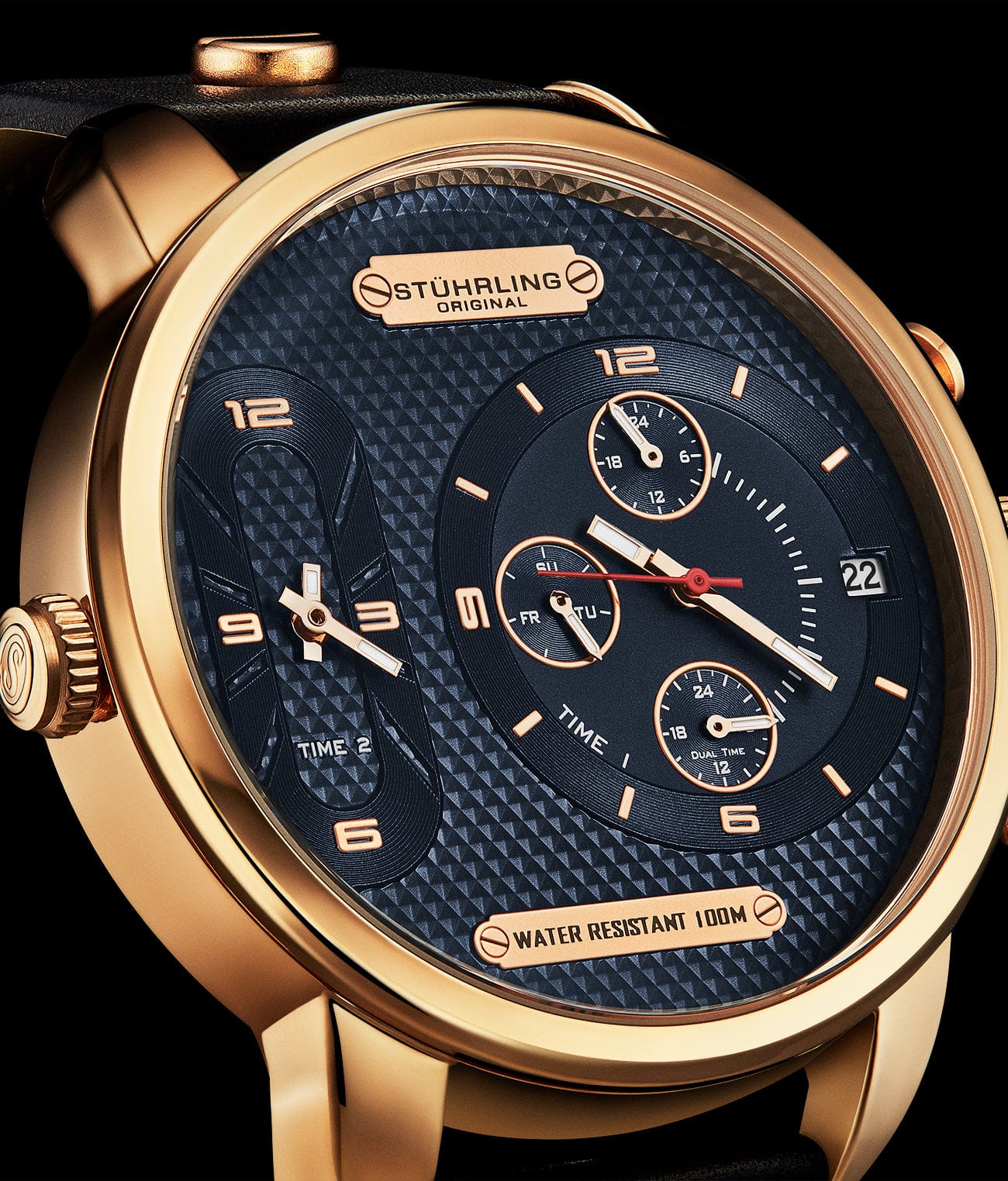 Stührling Global GMT 4052 Japanese Quartz 52mm - Image 13