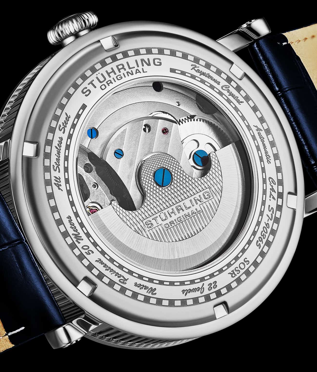 Stührling Dual Time Automatic Majestic 47mm Skeleton - Image 11