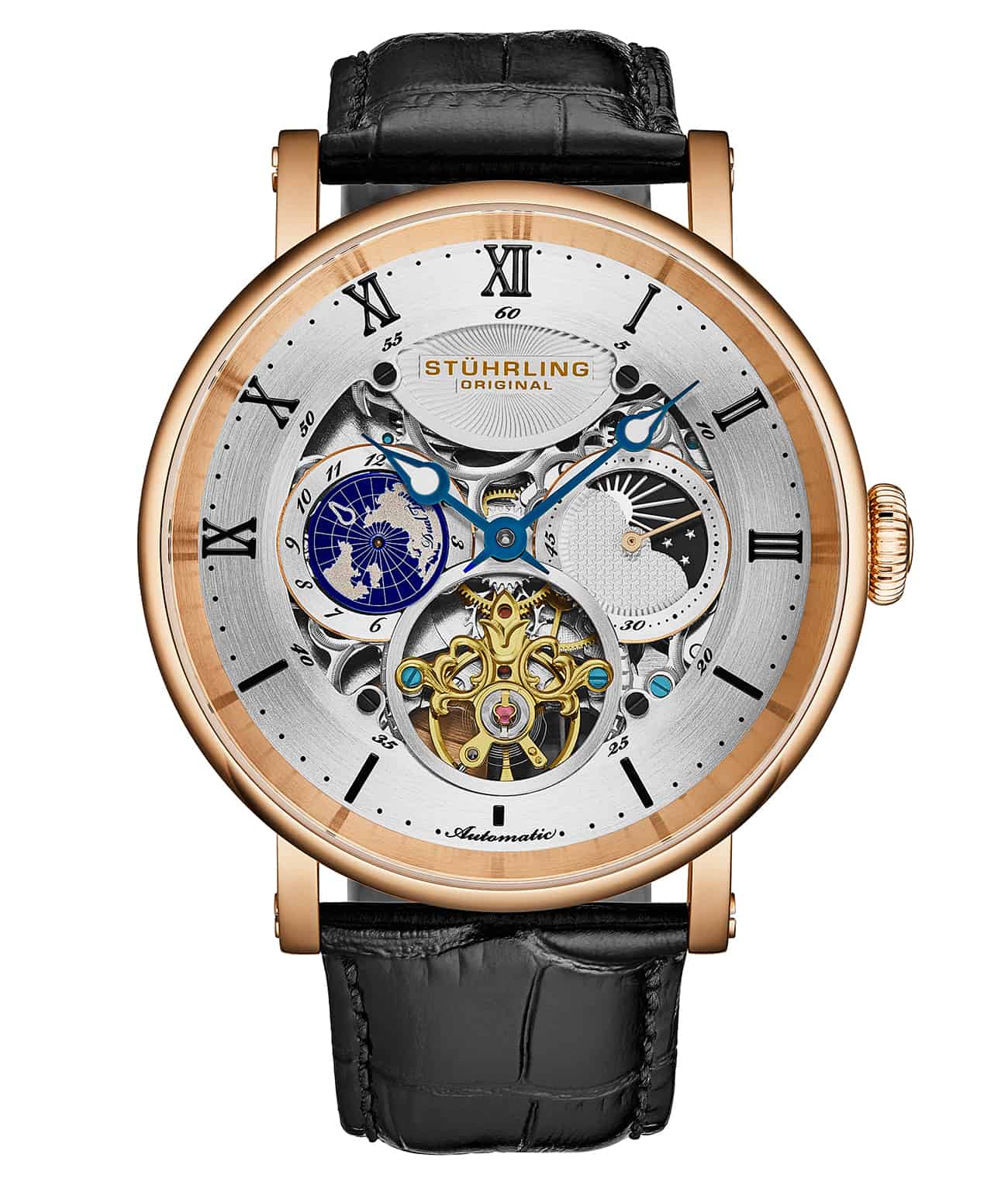 Stührling Dual Time Automatic Majestic 47mm Skeleton - Image 22