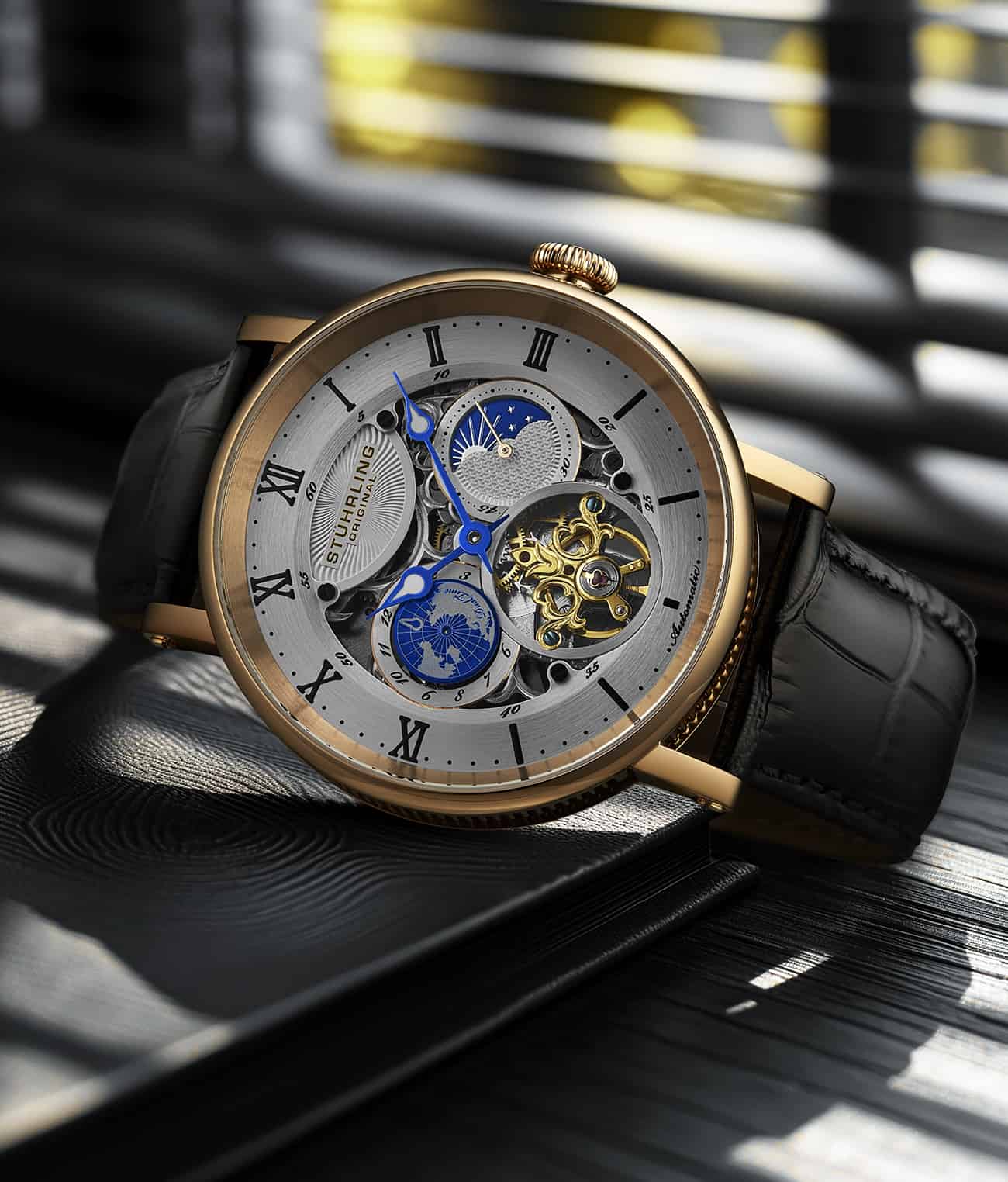 Stührling Dual Time Automatic Majestic 47mm Skeleton - Image 26