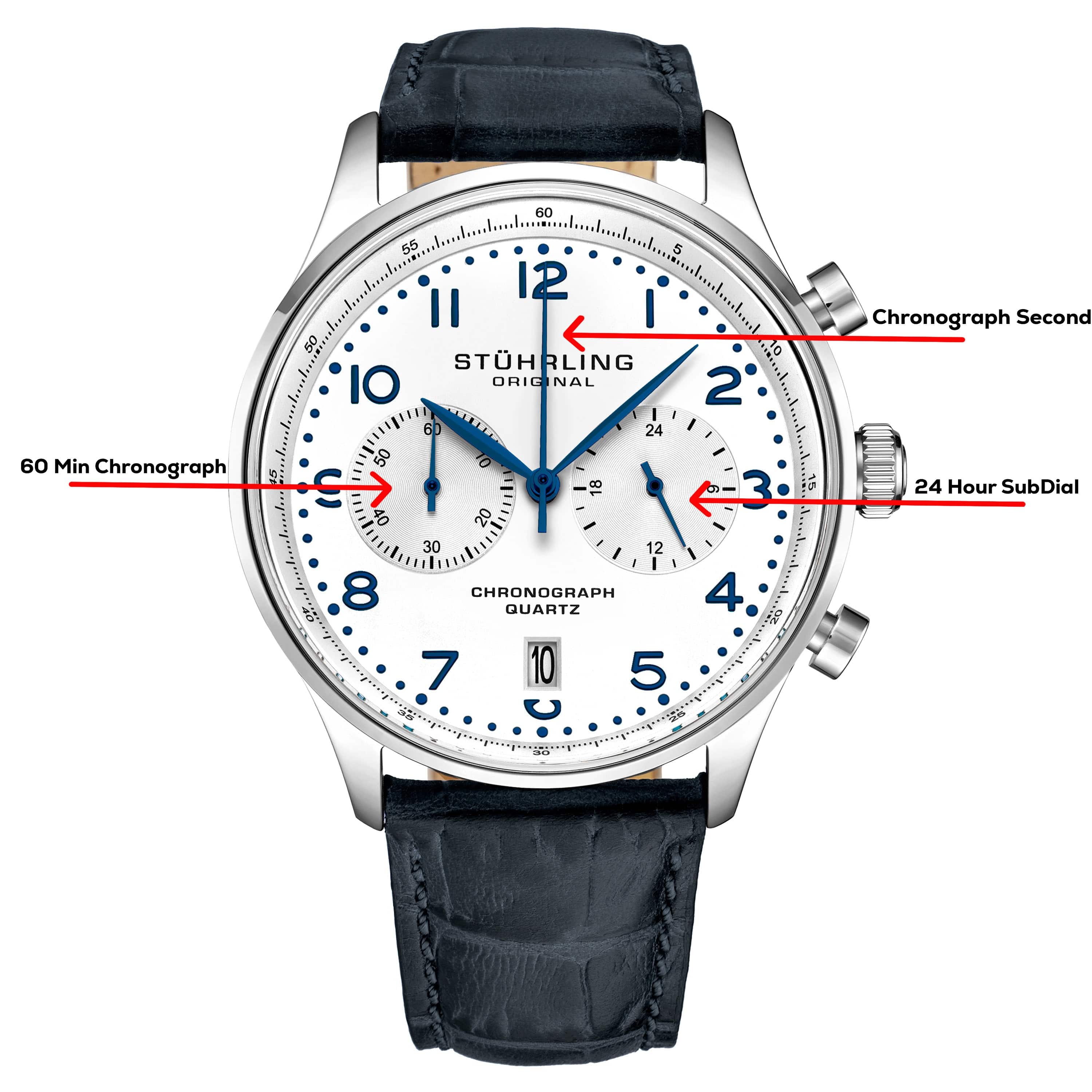 Stührling GR1-Q 4012 Quartz 42mm Chronograph - Image 7