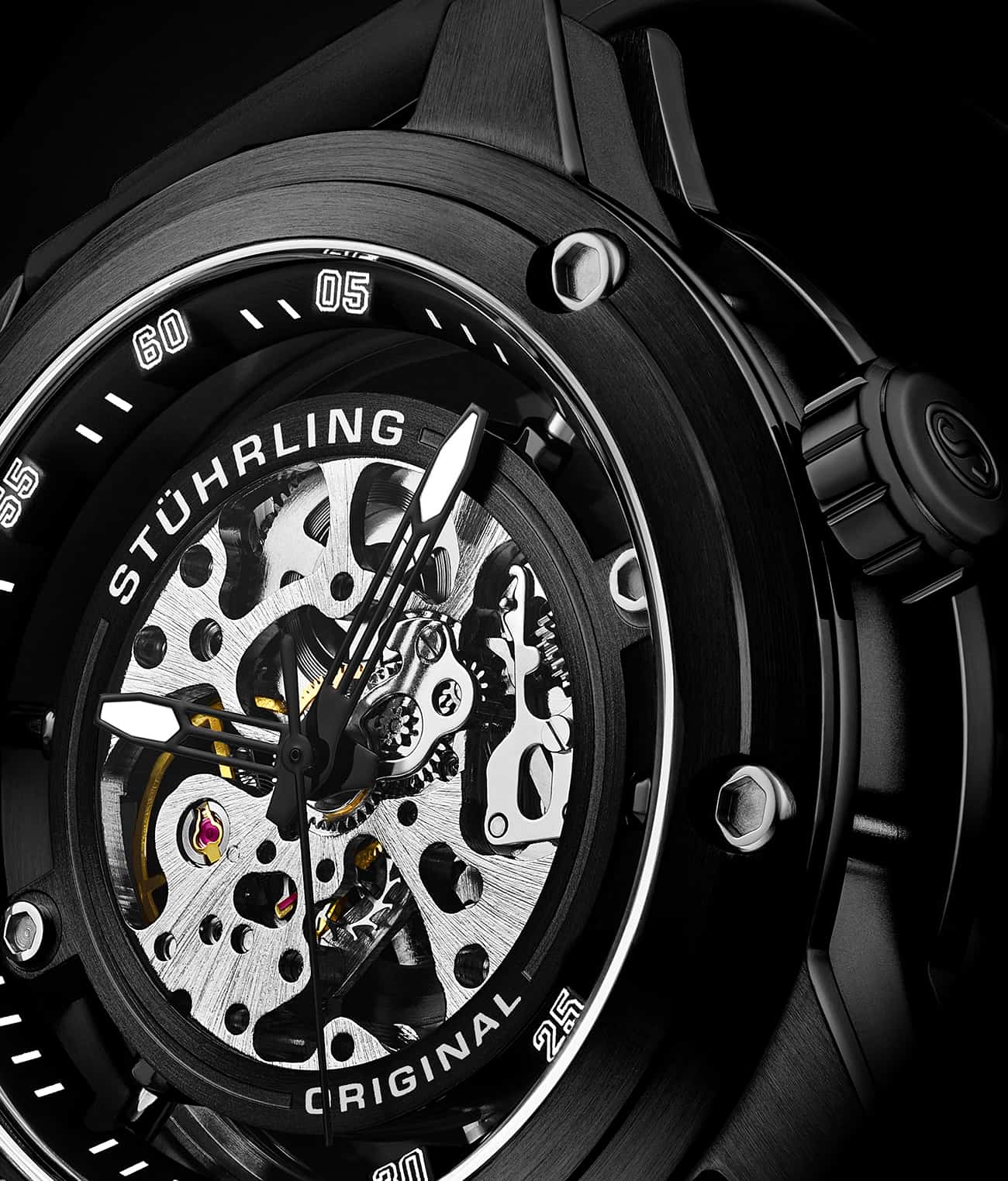 Stührling Grandiose 4034 Automatic 50mm Skeleton - Image 5