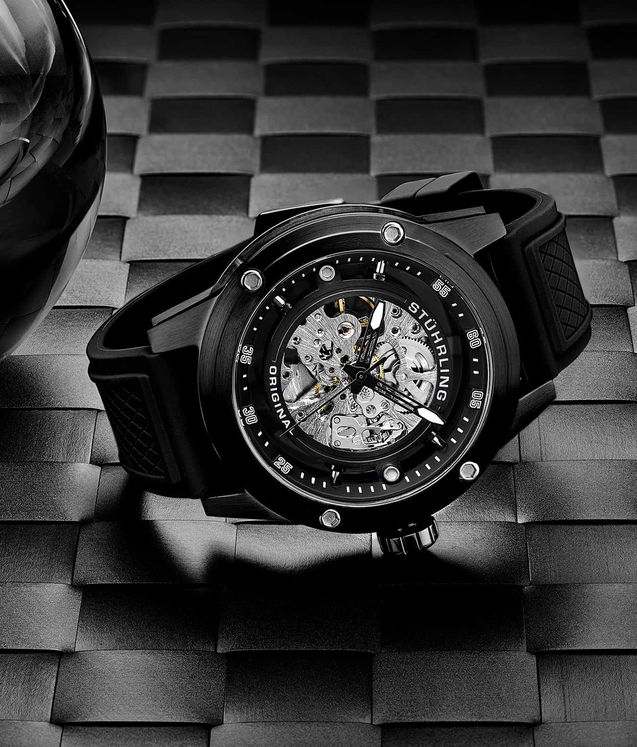 Stührling Grandiose 4034 Automatic 50mm Skeleton - Image 6