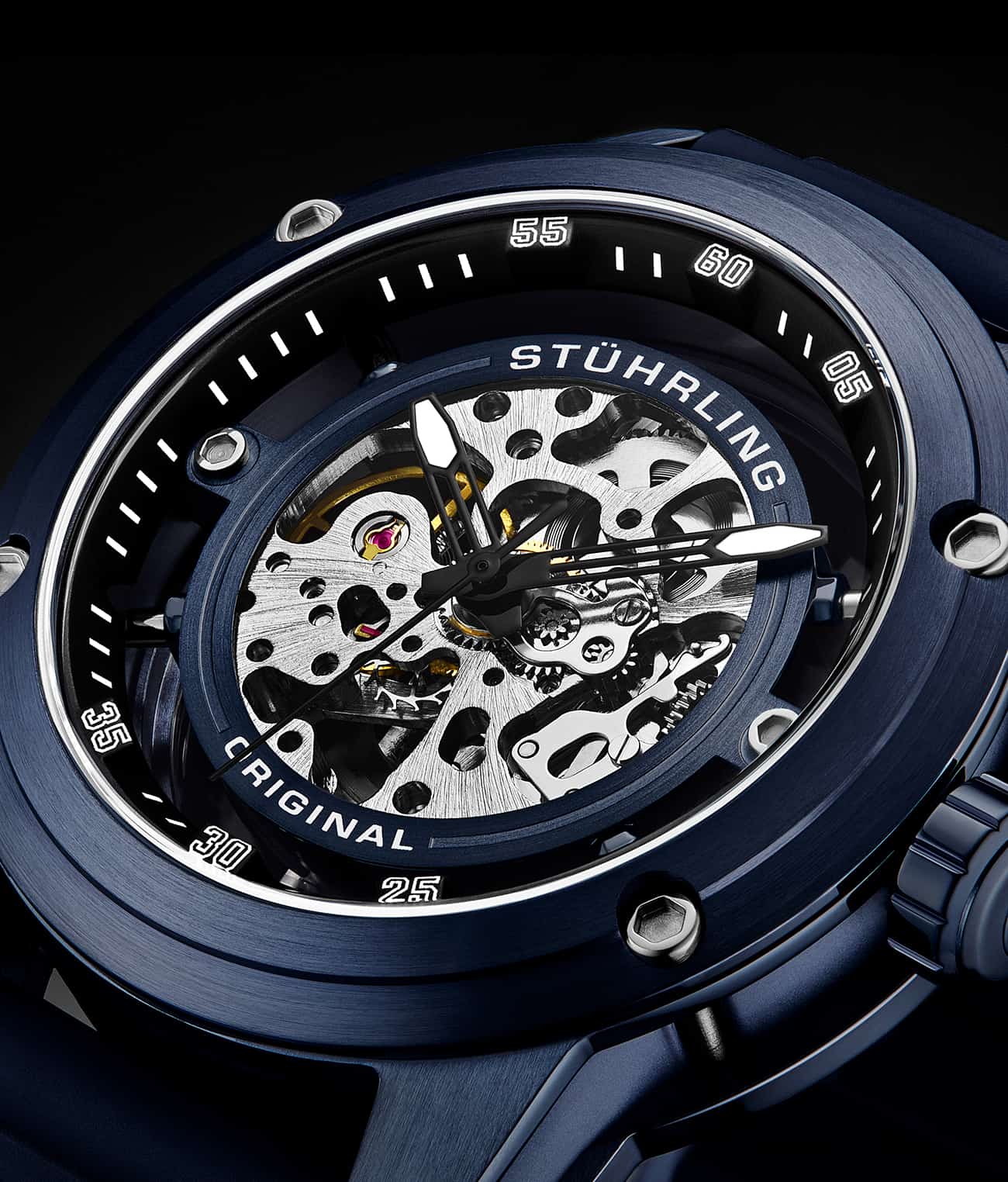 Stührling Grandiose 4034 Automatic 50mm Skeleton - Image 9