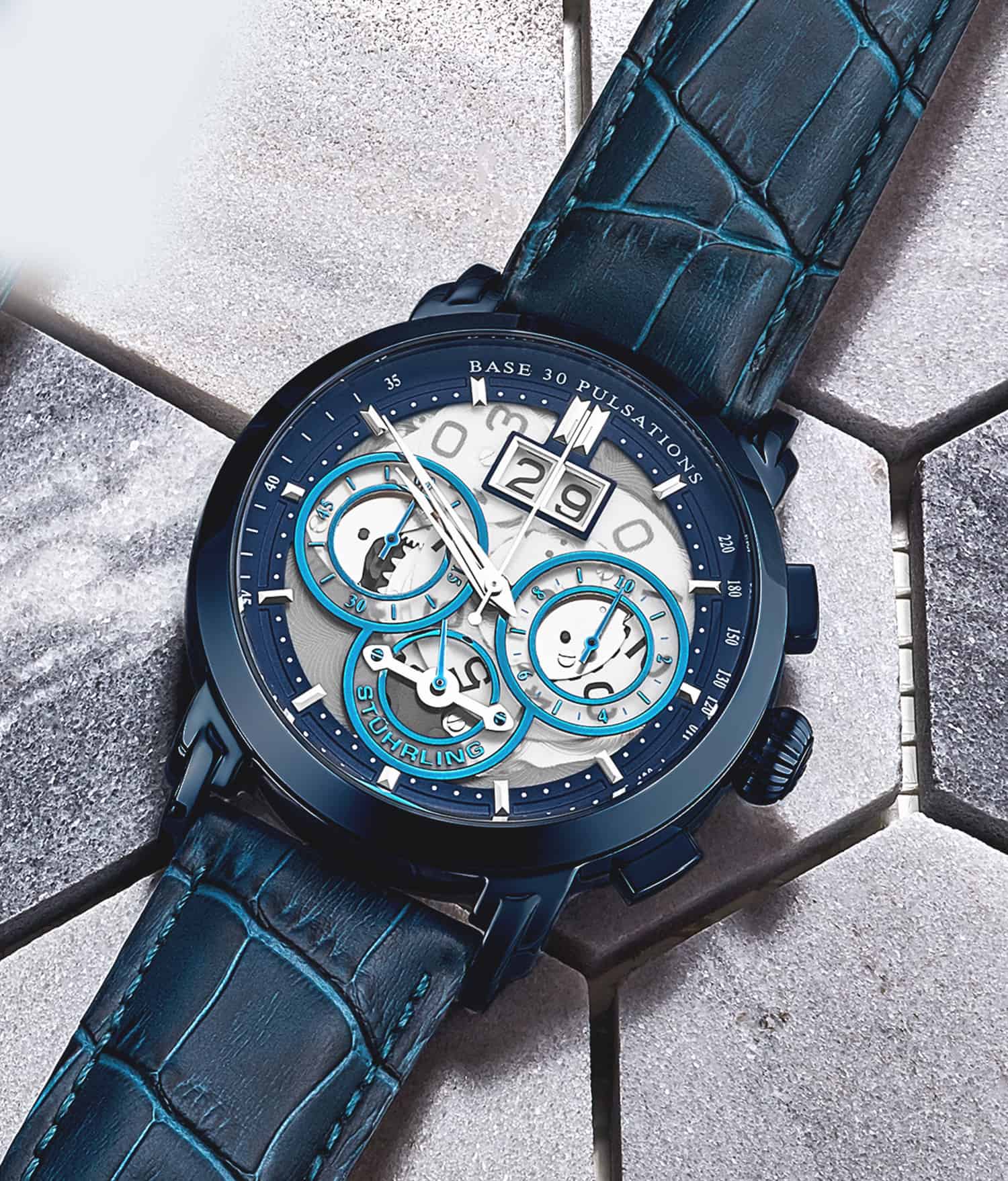 Stührling Imperia 4030 Quartz 47mm Chronograph - Image 9