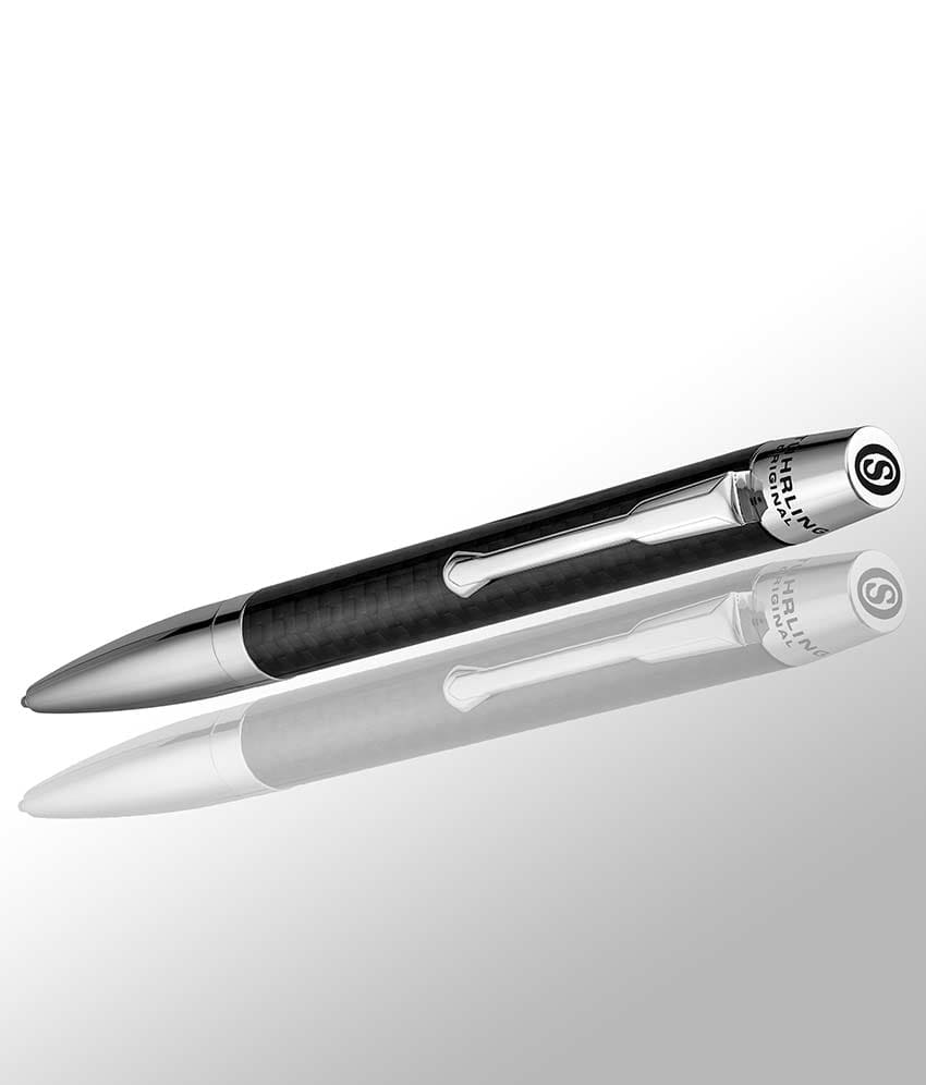 Stührling Javelin Black Carbon Twist-Action Ballpoint Pen - Image 4