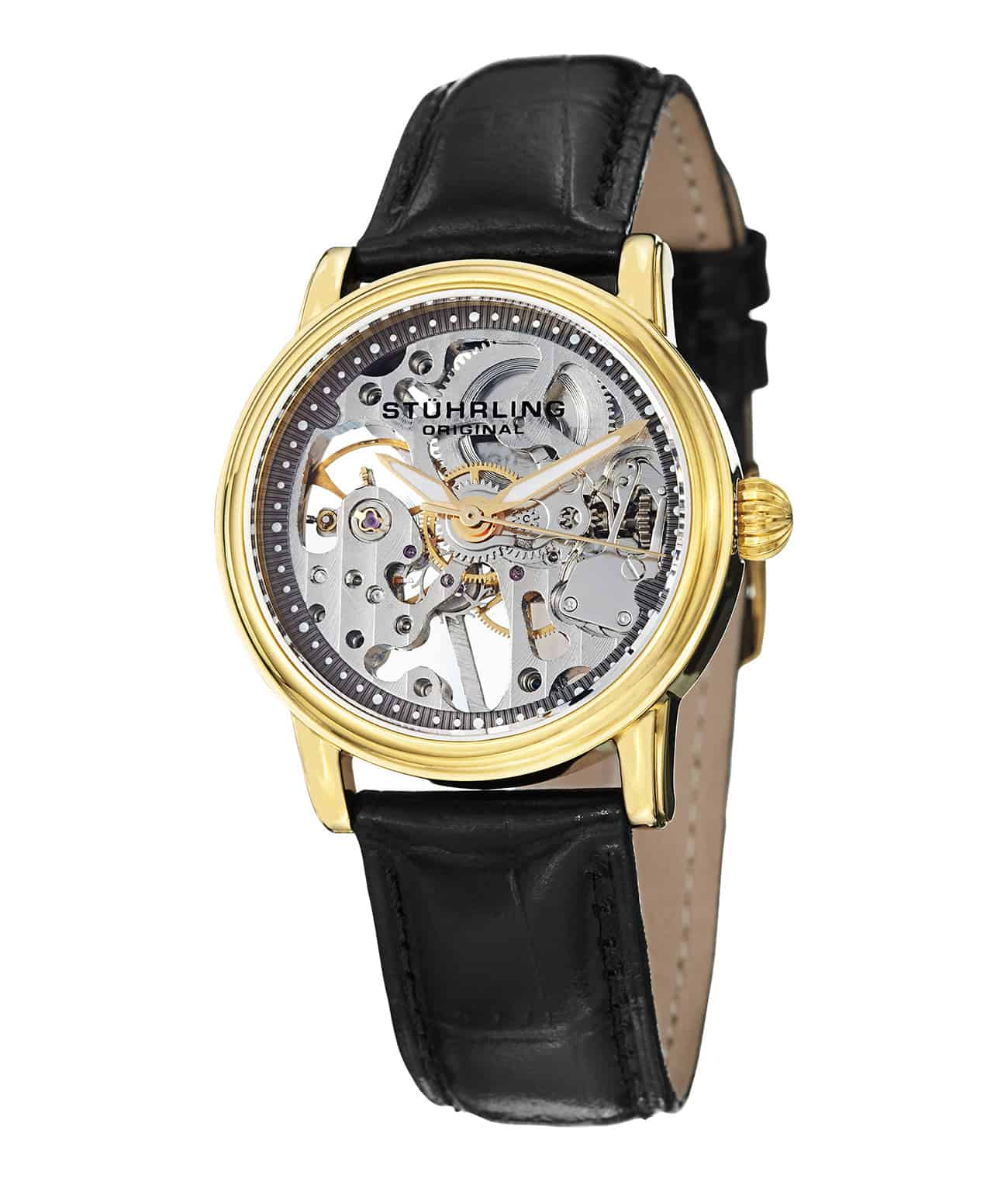 Stührling Lady Delphi Classic 458L Hand-wind 34mm Skeleton - Image 2