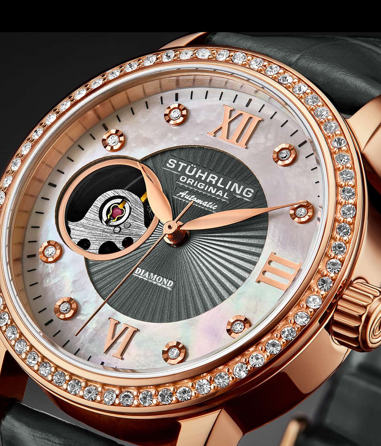 Stührling Legacy 3952 Automatic 34mm Skeleton - Image 6