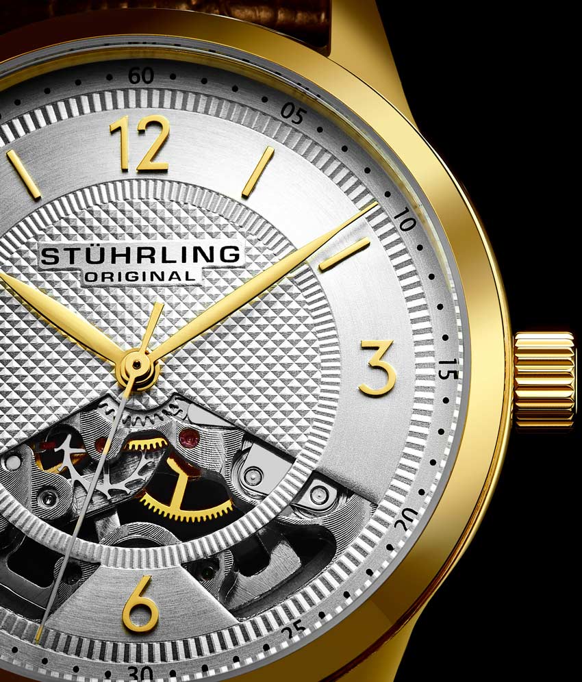 Stührling The Dynamic Hand-Wind 977 Skeleton 40mm - Image 26