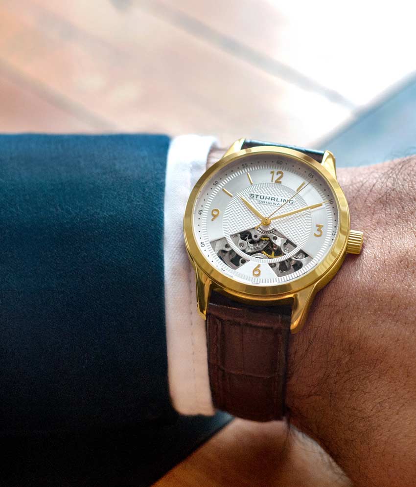 Stührling The Dynamic Hand-Wind 977 Skeleton 40mm - Image 37