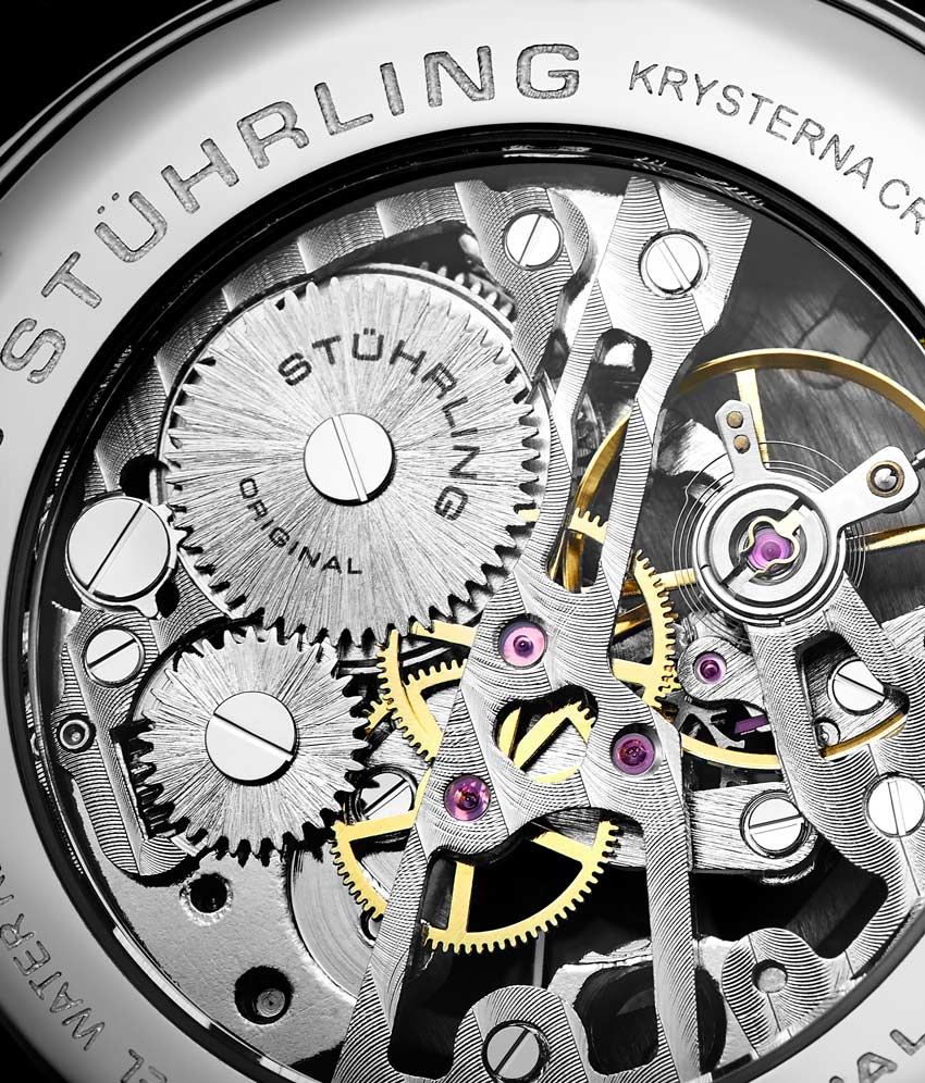 Stührling The Dynamic Hand-Wind 977 Skeleton 40mm - Image 4