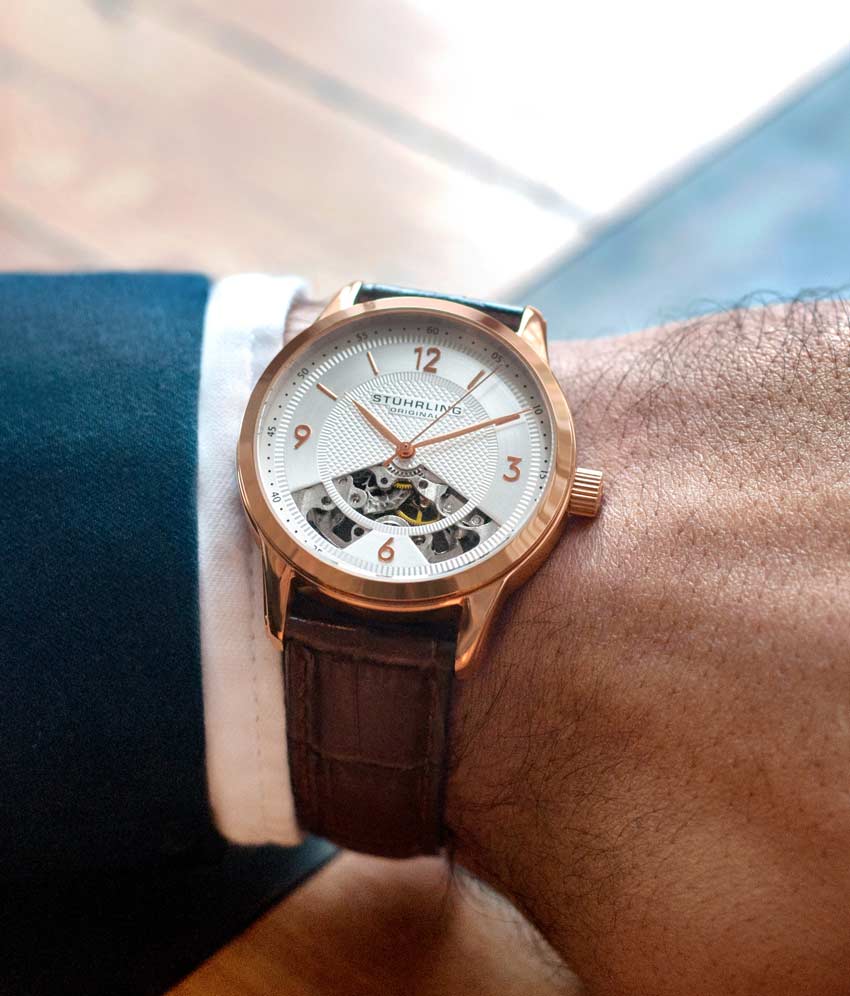 Stührling The Dynamic Hand-Wind 977 Skeleton 40mm - Image 49