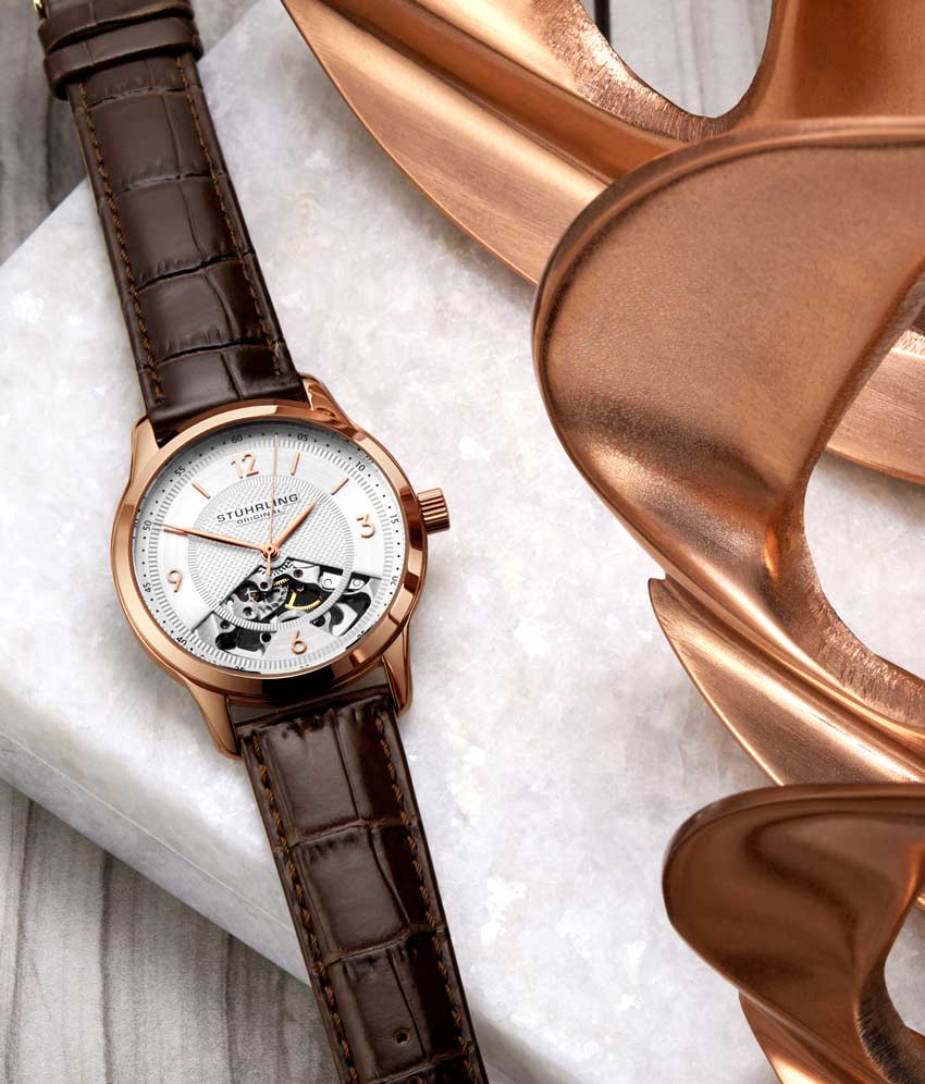Stührling The Dynamic Hand-Wind 977 Skeleton 40mm - Image 52