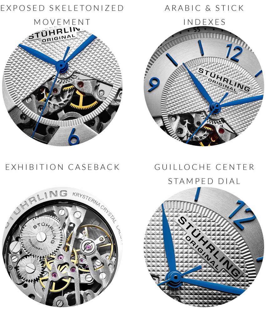 Stührling The Dynamic Hand-Wind 977 Skeleton 40mm - Image 6