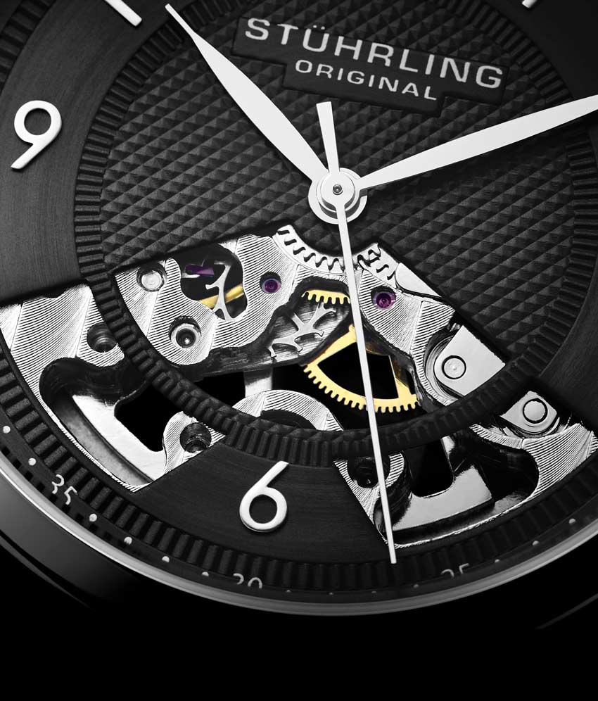 Stührling The Dynamic Mesh Hand-wind Skeleton 40mm - Image 8