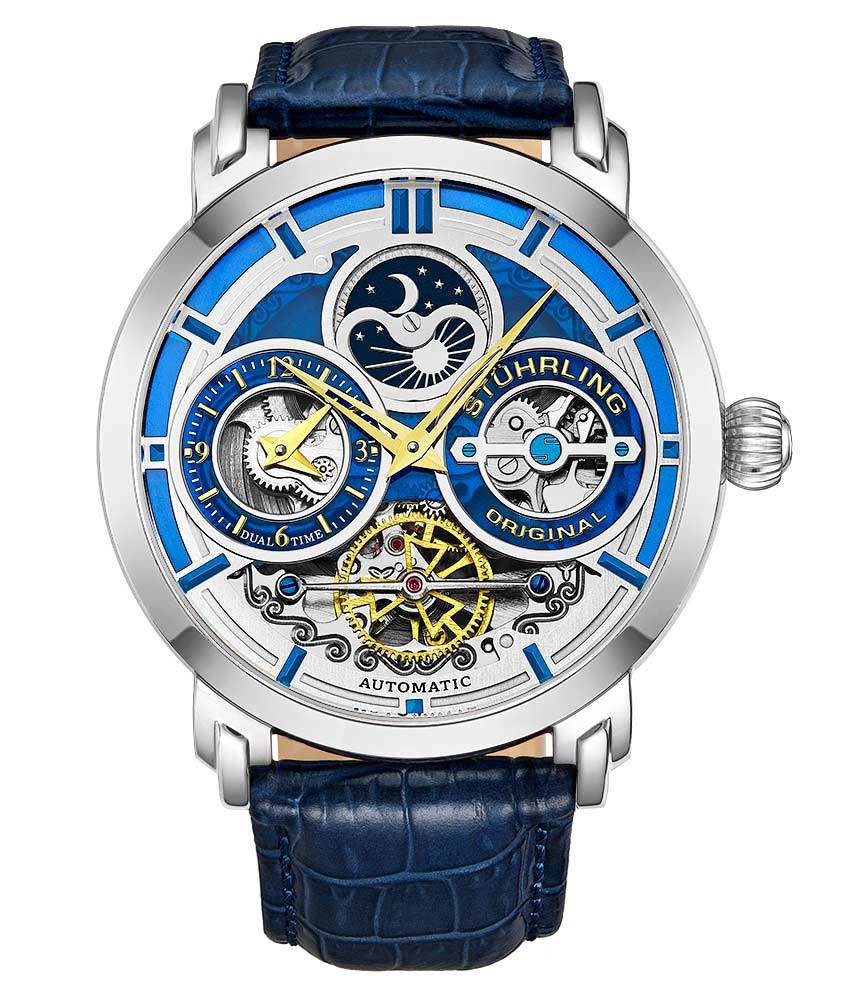 Stührling Luciano 371A Automatic 46mm Skeleton