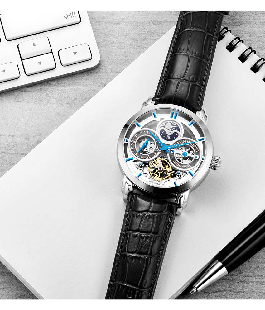 Stührling Luciano 371A Automatic 46mm Skeleton - Image 19