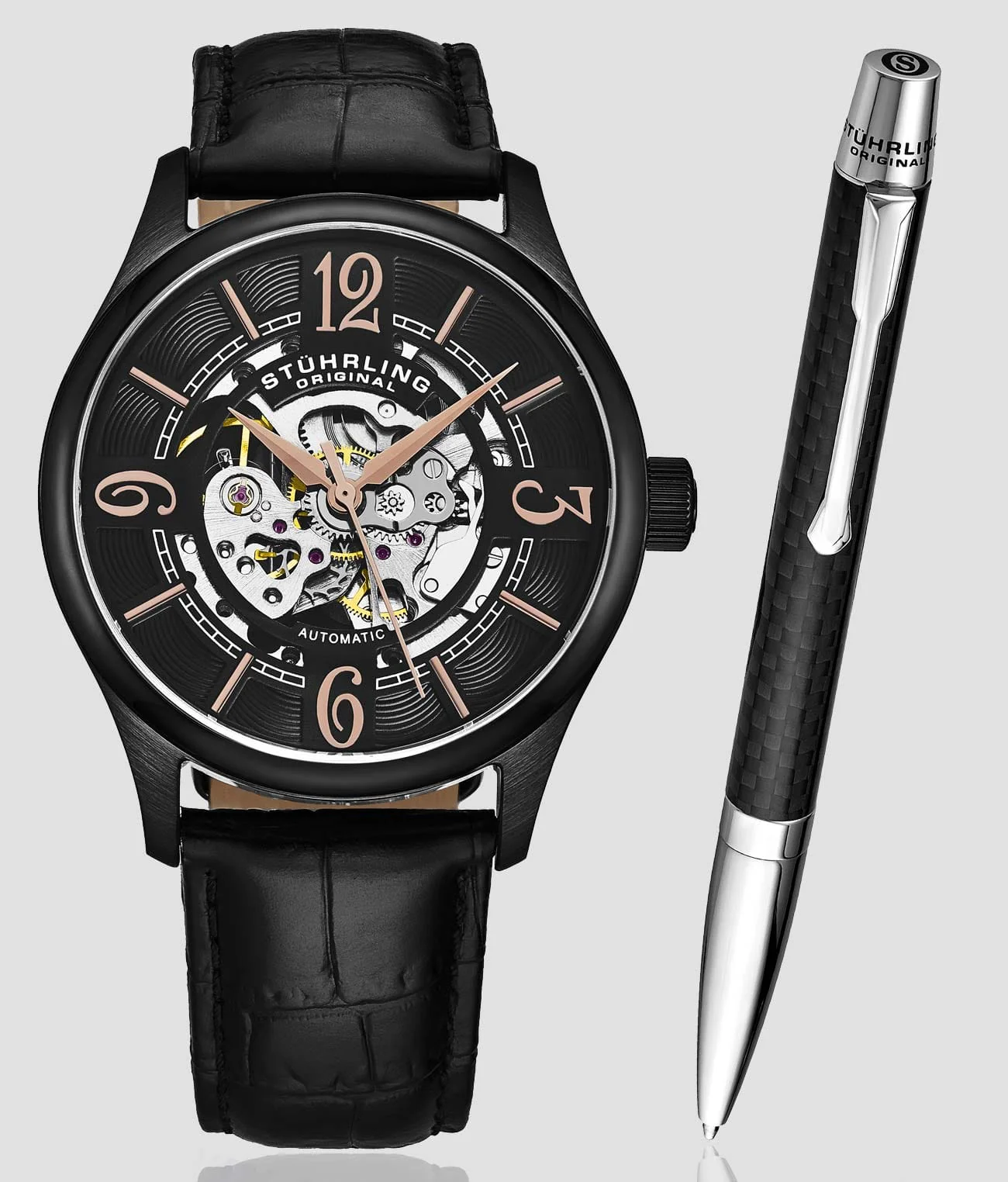 Stührling M14569 Automatic 42mm Skeleton and K7856P