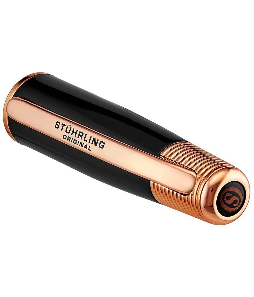 Stührling Magna Black Stainless Steel Two-Piece Rollerball Pen - Image 3